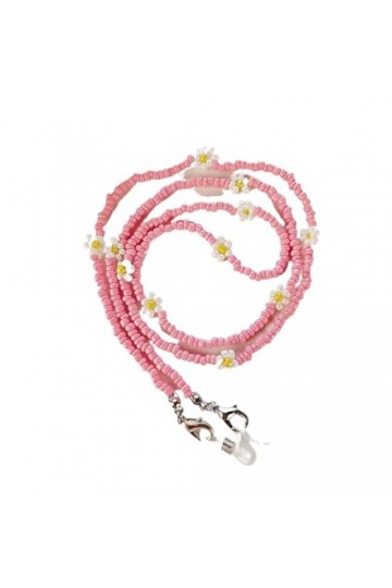 DUNSBY Chainette de Lunettes Chaîne de lunettes for femmes, perles colorées, chaîne décorative, porte-lunettes antidérapant, 