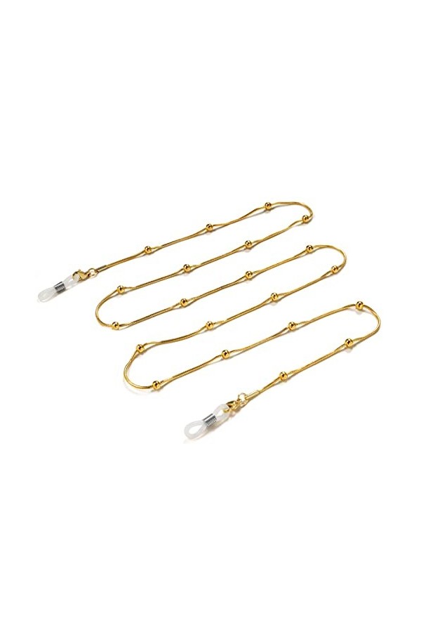 HIJAN Chaînes sangle de lunettes for femmes rétro placage en acier inoxydable chaînes de porte-lunettes élégantes Color : ar