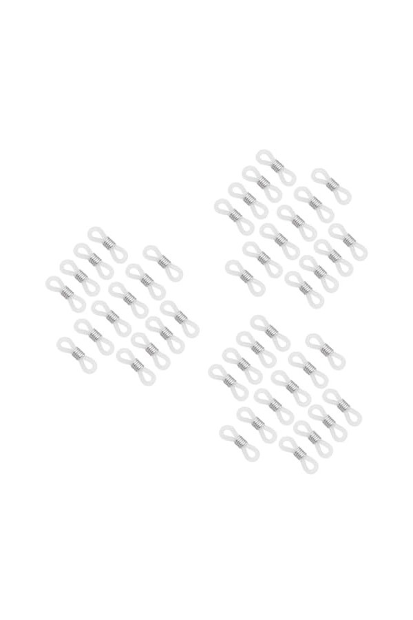 VILLCASE 300 Pcs Support En Caoutchouc Chaîne De Lunettes Antidérapants Connecteurs Antidérapants Ressort De Lunettes Lanière