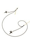 ORLTL chaîne de Lunettes Sangle Chaînes De Lunettes for Femmes Noir Étoile Pendentif Collier en Métal Élégant Lunettes De Ret