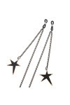 ORLTL chaîne de Lunettes Sangle Chaînes De Lunettes for Femmes Noir Étoile Pendentif Collier en Métal Élégant Lunettes De Ret