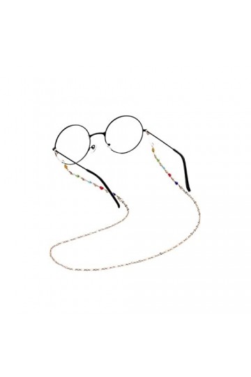 HIJAN Chaînes lunettes lanière for femmes Anti-perte coloré perlé masque chaînes élégant lunettes chaîne porte-chaîne