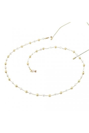 Gyrosphere Chaînes Sangle de Lunettes for Femmes chaîne de Cou perlée Anti-Perte chaînes élégantes Lunettes chaîne Porte-chaî