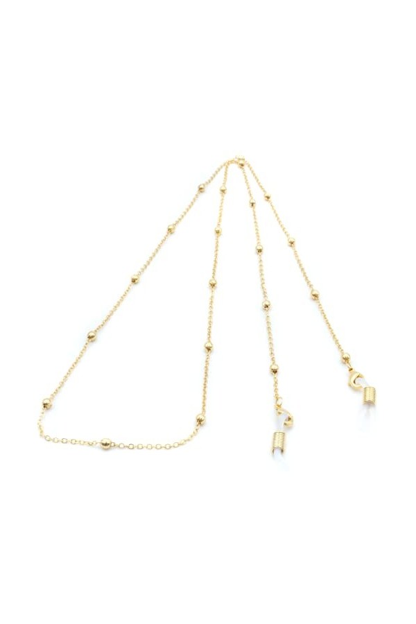 GERNEO® Tulum - Chaîne de lunettes et cordon de lunettes de qualité supérieure en différentes couleurs - En or 18 carats ou a