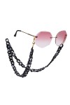 kkjoy Chaîne de lunettes de soleil unisexe en acrylique cordon de masque pour homme et femme