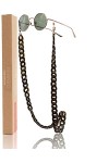 GERNEO® - Havane - Chaîne à lunettes acrylique - résistant à la corrosion - chaîne de lunettes de haute qualité et sangle pou