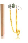 GERNEO® - Havane - Chaîne à lunettes acrylique - résistant à la corrosion - chaîne de lunettes de haute qualité et sangle pou