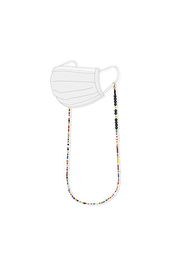 KELITCH Porte-Lunettes De Soleil Attaches De Sangle Perles Miyuki Cordons De Chaîne De Lunettes Colliers De Lunettes Chaîne D