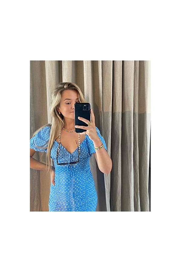 KELITCH Porte-Lunettes De Soleil Retenues De Sangle Perles Miyuki Cordons De Chaîne De Lunettes Colliers De Lunettes Chaîne D