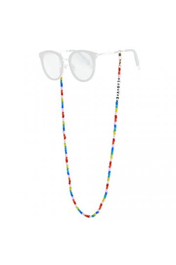 KELITCH Porte-Lunettes De Soleil Retenues De Sangle Perles Miyuki Cordons De Chaîne De Lunettes Colliers De Lunettes Chaîne D