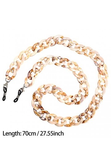 Xinzistar Lot de 3 chaînes de lunettes de soleil réglables avec cordon antidérapant