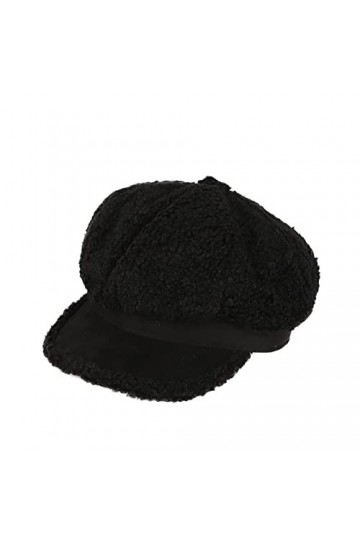 Béret en laine de style français pour femme - Classique et solide - Casquette à visière chic pour lhiver et lautomne - Tend
