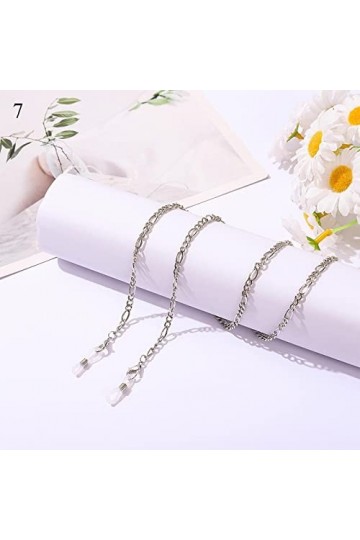 Chaînes À Lunettes Mode Perle Lunettes Chaîne Femmes Hommes Lunettes Cordon Lunettes De Soleil Cordon Support De Retenue Lune