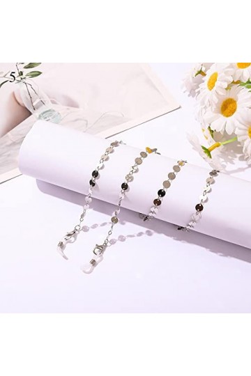 Chaînes À Lunettes Mode Perle Lunettes Chaîne Femmes Hommes Lunettes Cordon Lunettes De Soleil Cordon Support De Retenue Lune