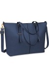 Sac Cabas Femmes Sac à Main en PU Cuir Sac de Cours Sac Ordinateur Portable 15.6 inch Grand Imperméable Sac Bandoulière Voyag