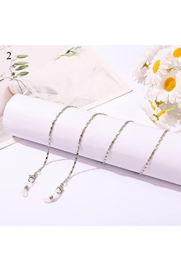 Chaînes À Lunettes Mode Perle Lunettes Chaîne Femmes Hommes Lunettes Cordon Lunettes De Soleil Cordon Support De Retenue Lune