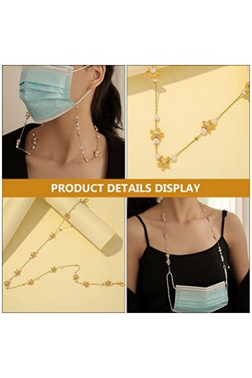 Chaîne De Lunettes Cordon Couvre-visage Extension De Débarbouillette Chaînes De Lunettes Pour Femmes Élégantes Corde Suspendu