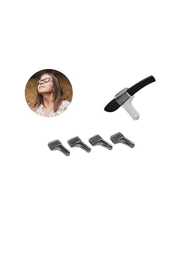 Crochets doreille - 100Pairs - Lunettes de sécurité anti-dérapantes en plastique confortables, empêchent le glissement des l