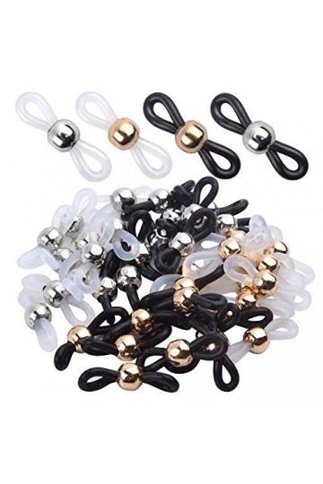 Aylifu 40 Pièces Boucle Attache Lunettes Support Extrémité Chaîne de Lunettes Titulaire Chaîne Lunettes pour Lunettes Cordon,