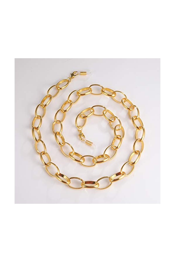 kkjoy Chaîne ronde de lunettes en métal Cordons pour masques Supports pour lunettes Cordon pour lunettes Accessoires de lunet