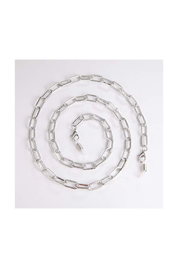 kkjoy Chaîne rectangulaire de lunettes en métal Cordons pour masques Supports pour lunettes Cordon pour lunettes Accessoires 