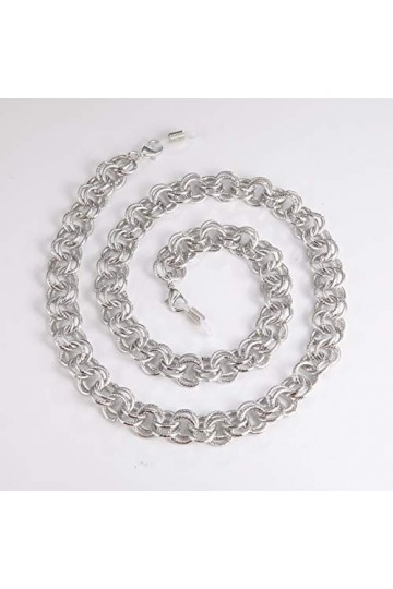 kkjoy Chaîne ronde de lunettes en métal Cordons pour masques Supports pour lunettes Cordon pour lunettes Accessoires de lunet