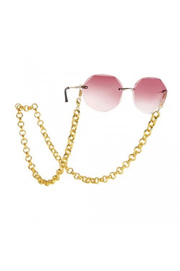 kkjoy Chaîne ronde de lunettes en métal Cordons pour masques Supports pour lunettes Cordon pour lunettes Accessoires de lunet