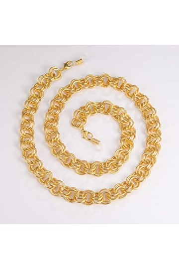 kkjoy Chaîne ronde de lunettes en métal Cordons pour masques Supports pour lunettes Cordon pour lunettes Accessoires de lunet