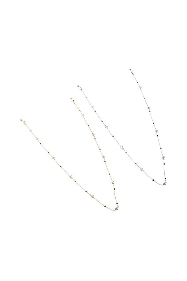 GALPADA 2 Pièces Chaîne De Lunettes En Métal Cordon De Lunettes Écouteur Anti-Chaîne Couvre-Visage Sangle De Cou Lanière De L