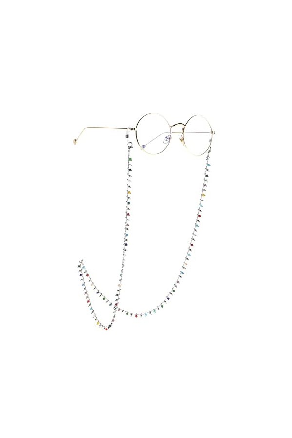 ENLLY Chaînes de Lunettes de Sangle de Lunettes for Femmes Cordon de Lunettes de Mode Color : Argent, Size : 1 