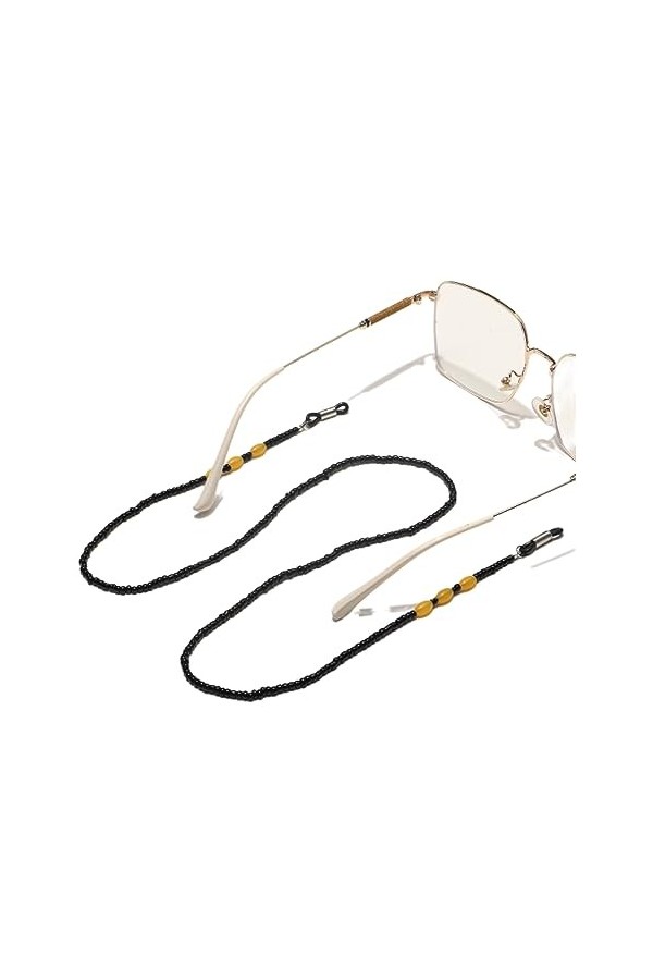 HczIon Chaîne Lunettes 2 Pièces Chaîne De Lunettes Faites Main Chaîne,Cordon De Lunettes,Chaîne De Masque,Décoration De Lunet