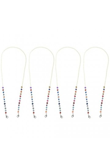 SOIMISS 4Pcs Sangles Sangle de Suspension Clips de Cordon de Lunettes Collier de Chaîne de Couverture Porte- Lunettes de Sole