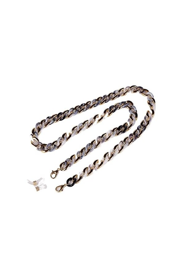 DAVBIR Chaînes de lunettes, sangle de lunettes pour femmes, acrylique multifonction, masque Anti-perte, lanière élégante, san