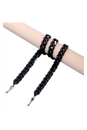 HczIon Chaîne Lunettes 2 Pièces Chaîne De Verres En Acrylique Cordon De Lunettes Antidérapantes Anti Perte Chaîne De Lunettes