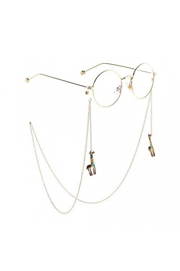 HczIon Chaîne Lunettes 2 Pièces De Cordon De Lunettes En Métal Antidérapant,Chaîne De Suspensions En Or,Chaîne Décorative De 