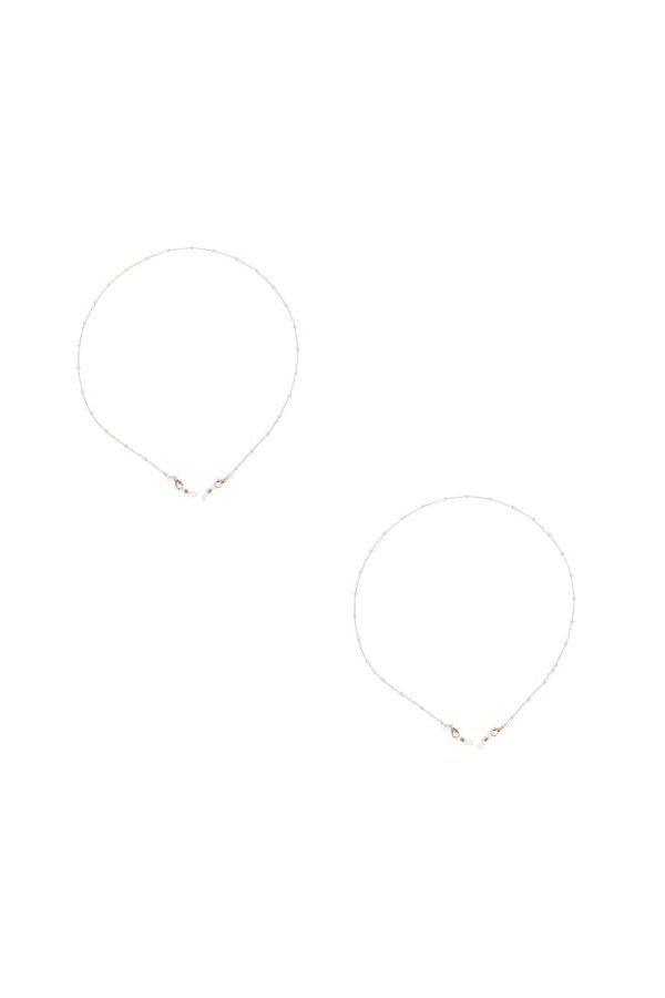 ABOOFAN 2Pcs Écouteur Chaîne Écouteur Cou Sangle Lecture Écouteur Lanière Lunettes Chaînes Pour Femmes Perle Heaphones Sans F