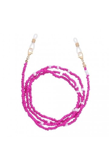 Sangle de masque colorée, chaînes de lunettes perlées for femmes, lanière antidérapante, chaîne de cou for lunettes de soleil