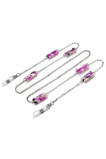 DNLKWGO Chaîne de lunettes de soleil pour femme, violet, taille unique