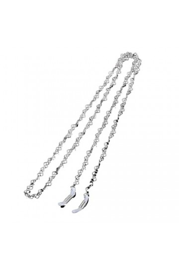 ORLTL chaîne de Lunettes Chaînes de Lunettes de Lunettes for Femmes chaînes de Masque en Forme de cœur en métal Sangles de Lu