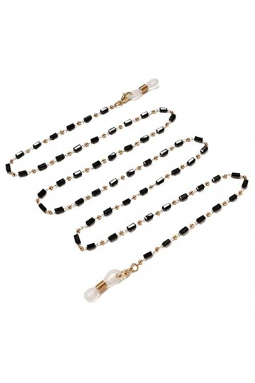 ENLLY Lunettes lanière chaînes de Lunettes for Femmes Acrylique métal réglable extrémités en Caoutchouc connecteurs élégant L