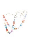 ENLLY Chaînes Lunettes Longe for Femmes coloré Acrylique Masque chaînes rétro élégant Lunettes Cordon