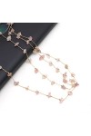 Pierre Naturelle Lunettes Chaîne Mode Nouveau Gravier Rose Quartz Charme Lecture Lunettes De Soleil Lanière Sangle Collier Lu