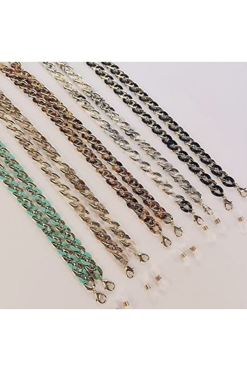 KEIOMI Sangle de Lunettes Lunettes chaînes for Femmes Acrylique Multifonction Anti-Perte Masque Longe élégant Lunettes Cordon