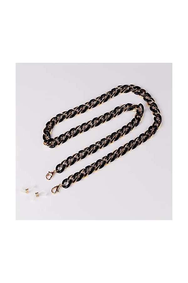 KEIOMI Sangle de Lunettes Lunettes chaînes for Femmes Acrylique Multifonction Anti-Perte Masque Longe élégant Lunettes Cordon