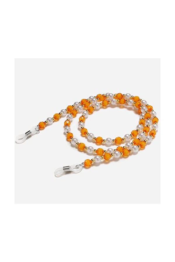 Petite Coquille De Conque Blanche Lunettes De Lecture Chaîne Lunettes De Soleil Lunettes Porte-cordon Sangle De Cou Corde Col