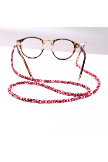 Pierre Naturelle Perle Lunettes Chaînes Lunettes De Lecture Porte-cordon Cou Sangle Corde Pour Lunettes Masque Facial Accesso