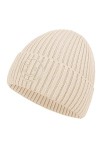 BLURBE Bonnet Femme - Bonnet Tricoté dhiver avec Sourire Motif, Taille Unique Chaud Chapeau Muni dun Revers, Beanie Souple 