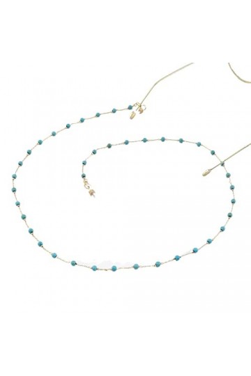 HOOENG Sangle de Lunettes Lunettes chaînes for Femmes bohème perlé Lunettes retenue chaînes élégantes Lunettes chaîne Porte-c