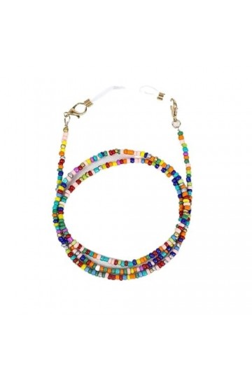 Sangle de masque colorée, chaînes de lunettes perlées for femmes, lanière antidérapante, chaîne de cou for lunettes de soleil