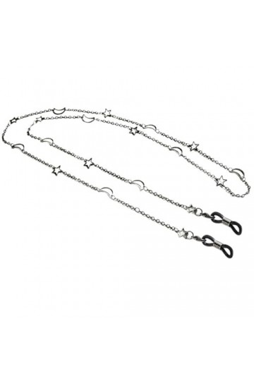 Chaîne de lunettes en or Rose, collier de lunettes de soleil, chaîne de lunettes creuse Simple, bijoux for femmes Color : Bl